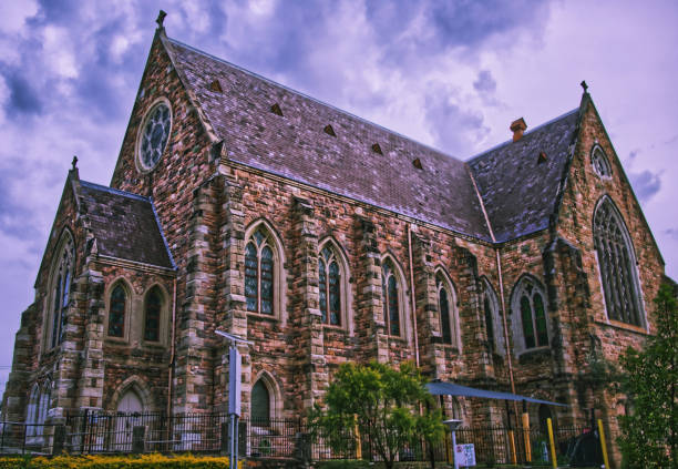 istock Old church building Brisbane 1257583225