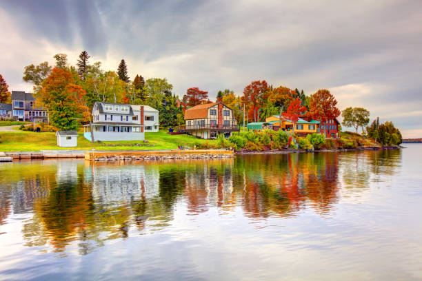 istock Autumn on Moosehead Lake in Maine 1257585872