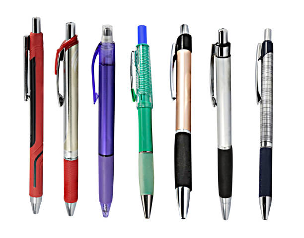 istock Set of pen Isolated on White Background  with copy space. 1257590250