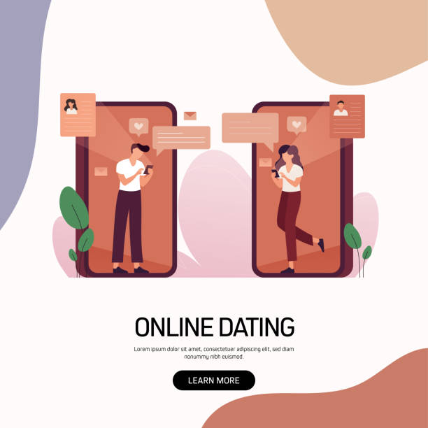 istock Online Dating Concept Vector Illustration for Website Banner, Advertisement and Marketing Material, Online Advertising, Business Presentation etc. 1257597580