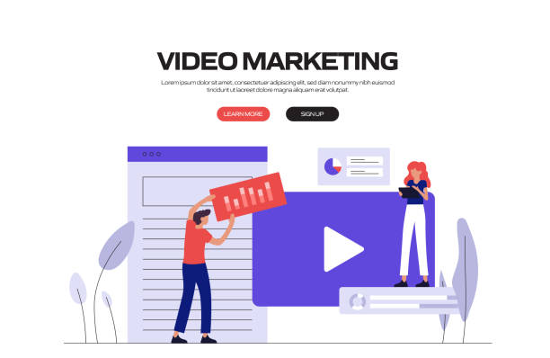 istock Video Marketing Concept Vector Illustration for Website Banner, Advertisement and Marketing Material, Online Advertising, Business Presentation etc. 1257599707