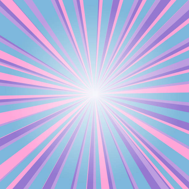 istock Pop art colorful comics book magazine cover. Striped rainbow background. Cartoon funny retro pattern strip mock up. Vector halftone illustration. 90-s style. Sunburst, starburst shape. 1257600981