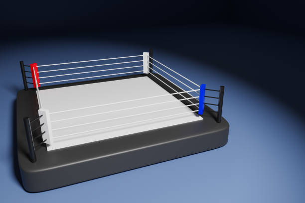 istock 3d illustration of a boxing ring 1257601914