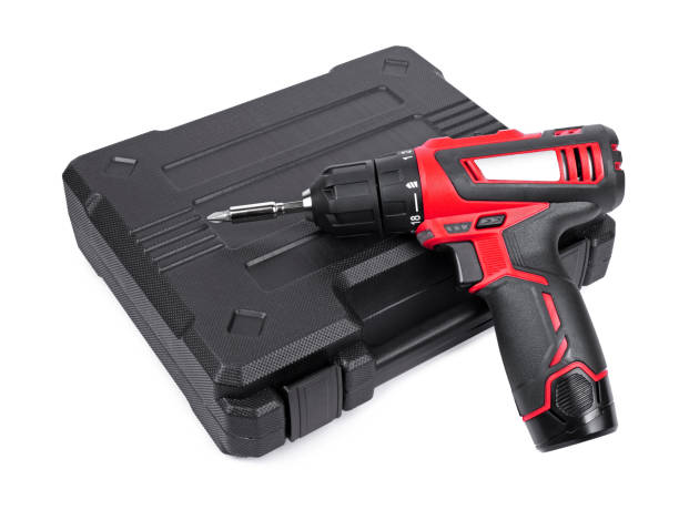 istock Cordless electric screwdriver with case 1257603995