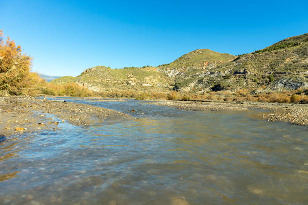 istock river with crystal clear water towards the Beninar reservoir 1257605437