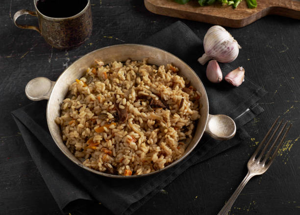 istock Homemade risotto in a pan 1257612453