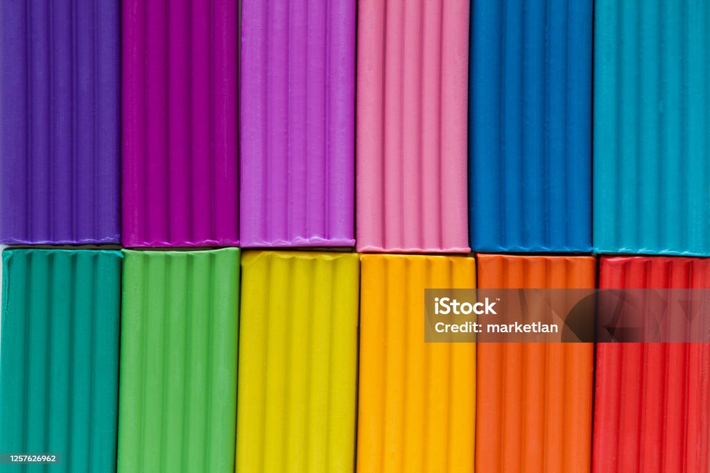 Reeks kleurrijke plasticinestokken - Royalty-free Abstract Stockfoto Reeks kleurrijke plasticinestokken - Royalty-free Abstract Stockfoto
