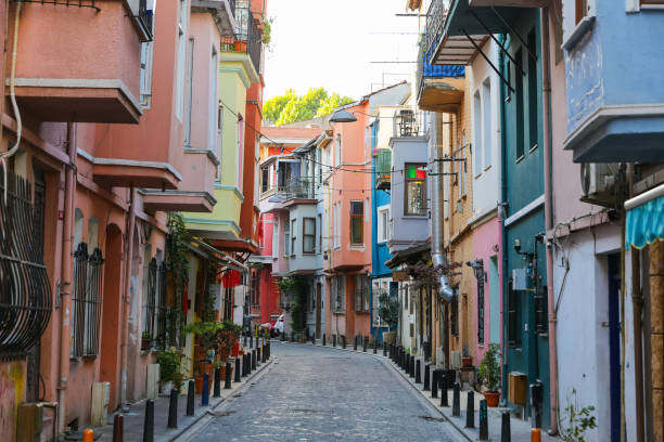 fener mahallesi eski evleri, i̇stanbul city, turkey - balat stok fotoğraflar ve resimler