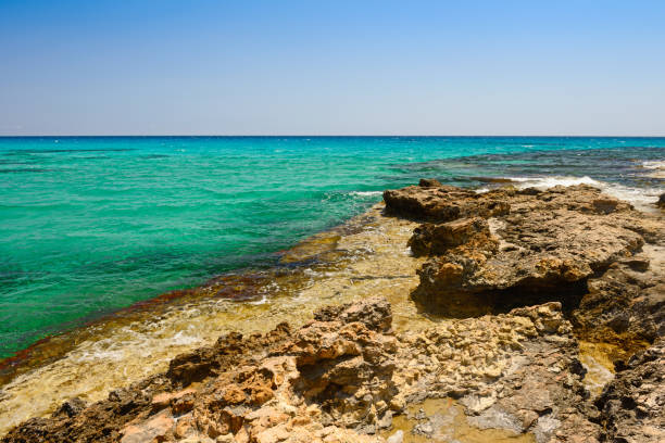 istock Mediterranean coast with a rocky coast and turquoise water 1257633175