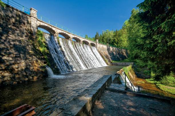 istock The dam and waterfall on the river Lomnica 1257634376