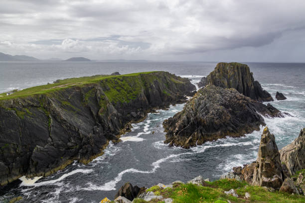 istock Wild Rugged Atlantic Irish Coast at Malin Head, Donegal, Ireland. Wild Atlantic Way. 1257637721