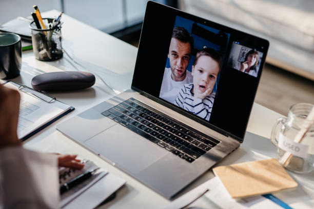 istock Pediatrician on a video call with her patients 1257643271
