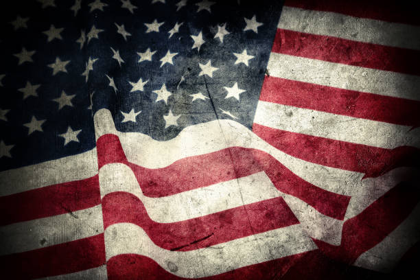 istock Grunge American flag 1257645224