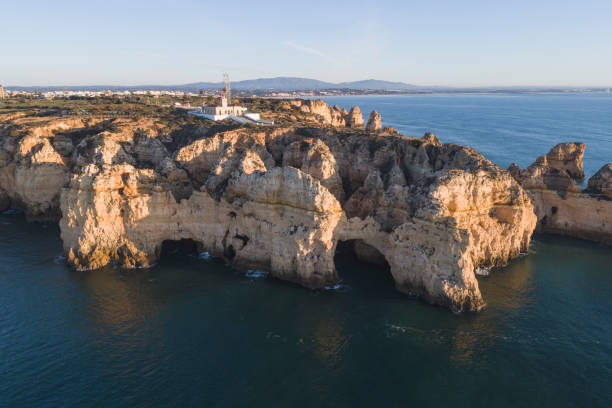 istock Ponta da piedade in Lagos at sunrise 1257646421