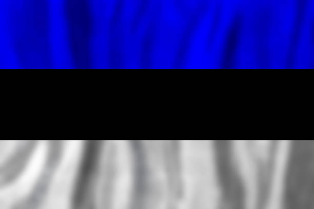 Estonia concept with Estonian flag background