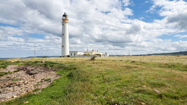 istock looking along the beach to Barns Ness Lighthouse 1257648979