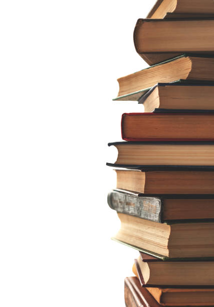 istock A stack of books on a white background close-up, color covers 1257650593