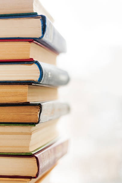 istock A stack of books on a white background close-up, color covers 1257651102