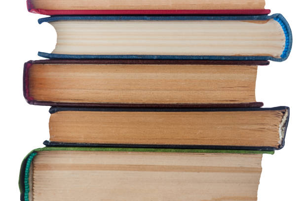 istock A stack of books on a white background close-up, color covers 1257651119