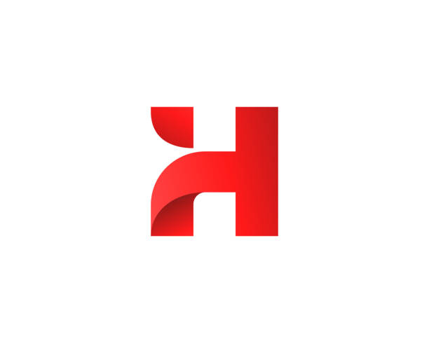 ilustraciones, imágenes clip art, dibujos animados e iconos de stock de icono de la letra h - letra h