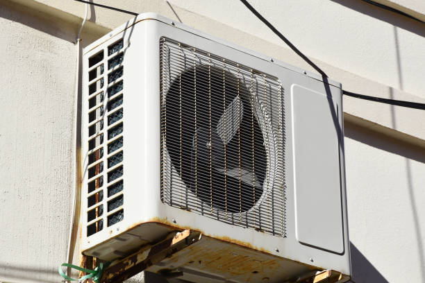 istock Air condition unit hanging on the wall 1257657702