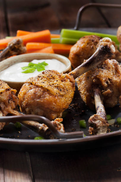 istock Salt and Pepper Lollipop Chicken Wings 1257657898