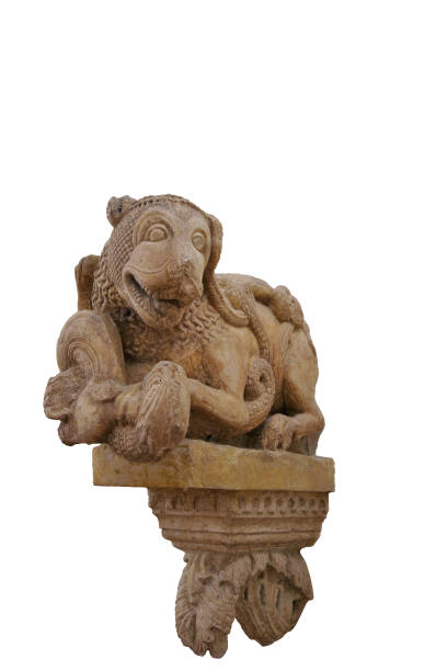 istock isolated medieval sculpture depicting a fabulous lion 1257657951