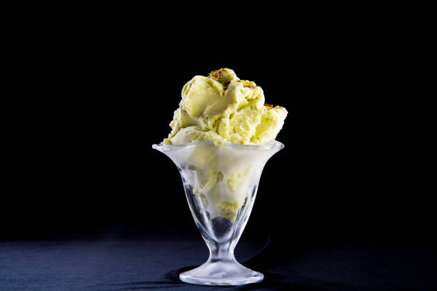 istock Lemon chip ice cream in glass 1257662097