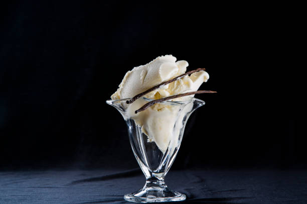 istock Vanilla ice cream in glass 1257662172