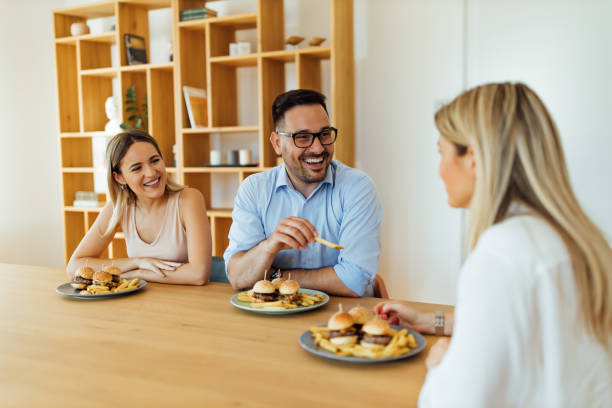 istock Coworkers on a lunch break. 1257664152