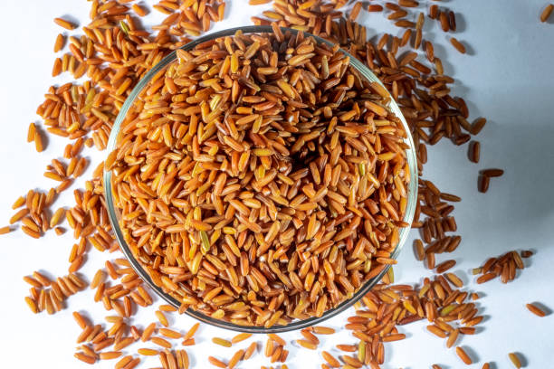 istock red integral rice on glass bowl 1257668157