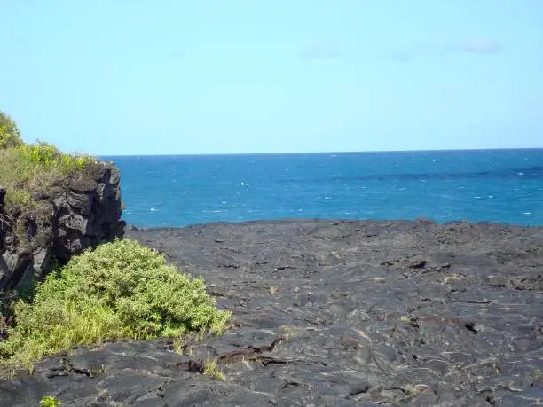 Cooled lava field on the Big Island of Hawaii