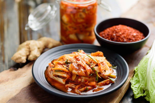 istock Kimchi cabbage, Korean food 1257676403