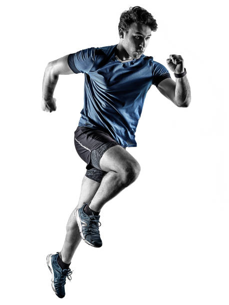 istock runner running jogger jogger young man isolated white background 1257679082