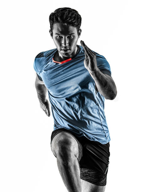 istock runner running jogger jogger young man isolated white background 1257679083