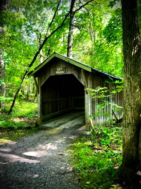 istock Covered bridge to Sleepy Hollow 1257685588