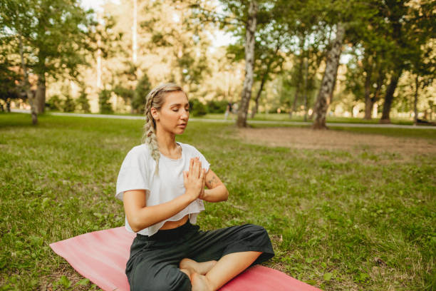 istock Yoga in the park 1257690145
