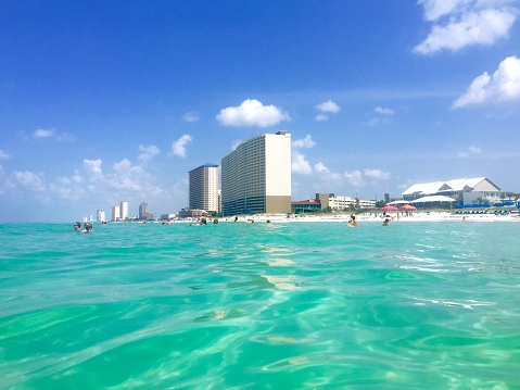 Beach from ocean