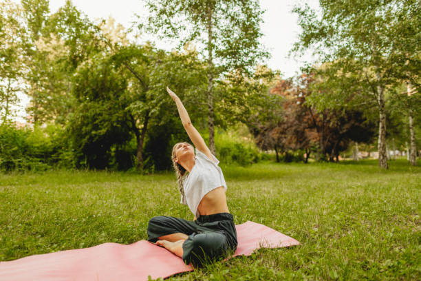 istock Yoga in the park 1257695939