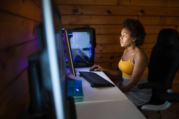 istock Woman working from home office. 1257699397