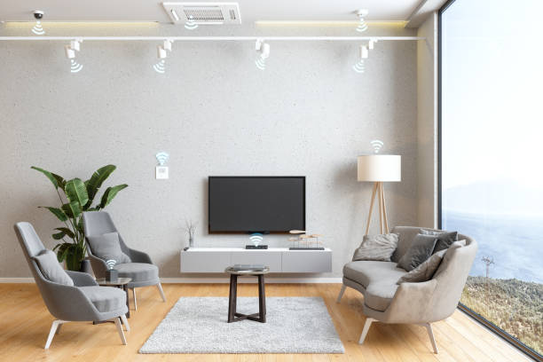istock Smart Home Control In Living Room 1257700512