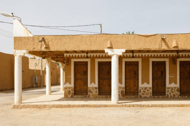 istock Typical building in Saudi Arabia made of clay bricks. 1257711681