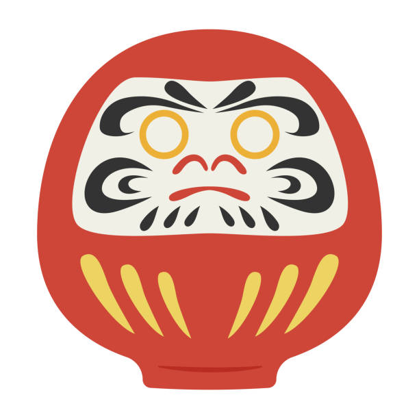 だるまの絵 Illustration Of A Daruma With No Eyes Stock Illustration