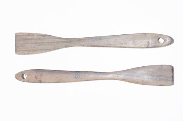 istock unique two tradtional wooden stir on isolated white background 1257720411