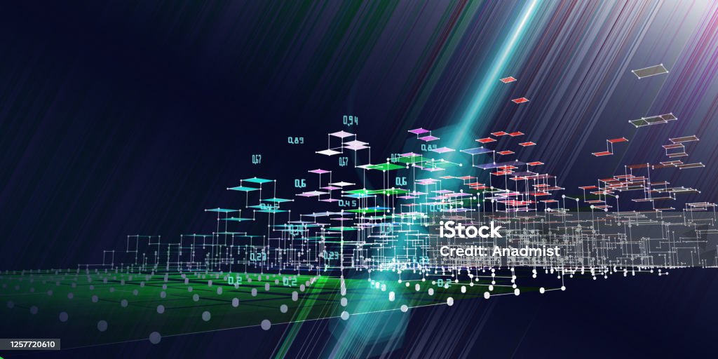 Analysis Abstract Abstract Analysis Algorithms Data Background With Blurred Lines 3d ...