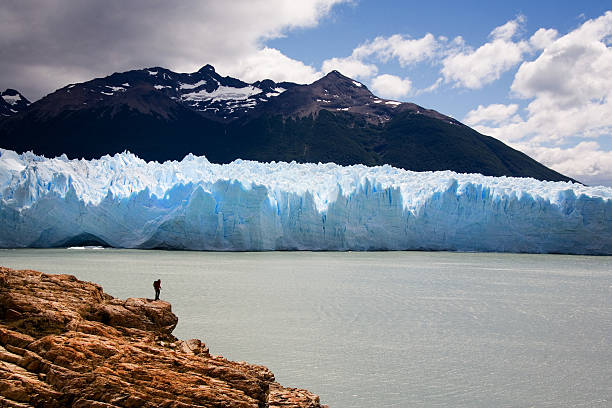 Photo of the Perito Moreno Glacier in Patagónia, Argentina.