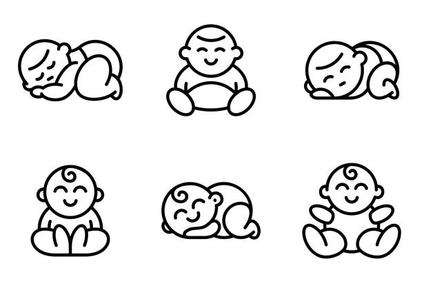 Set of Baby Set of Baby . Icon design. Template elements 4810 stock illustrations