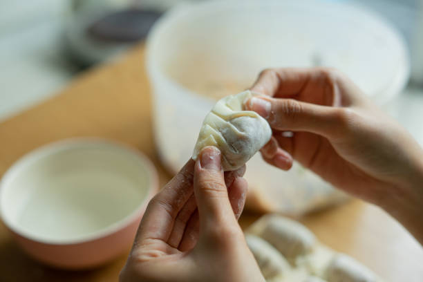 istock Making Chinese style dumplings homemade 1257730615