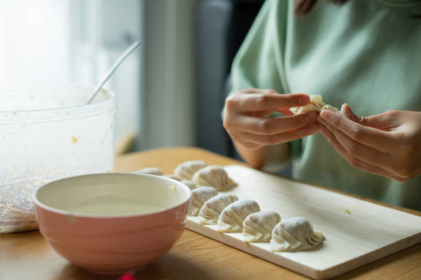 istock Making Chinese style dumplings homemade 1257730630