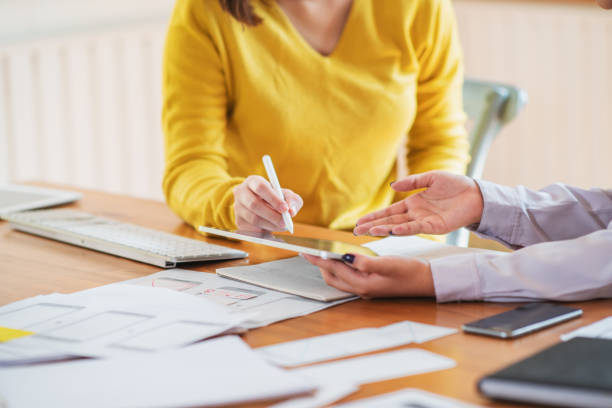 istock Young business teamwork working with business report document on office desk.Brainstorming Business People Design Planning,Brainstorming Planning Partnership. 1257734352